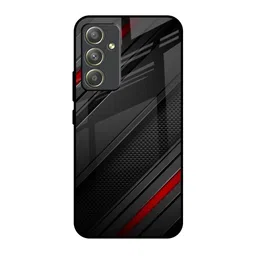 QRIOH Geometric Printed Sleek & Lightweight Silicone Samsung Galaxy A54 5G Glass Back Case-picture-14