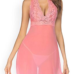 Xs and Os Net Halter Neck Baby Doll-image-86