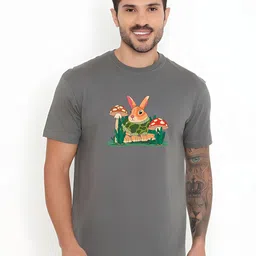KaamBhari Graphic Printed Round Neck Pure Cotton T-shirt-picture-44