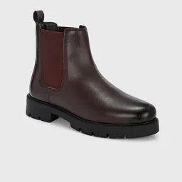 The Roadster Lifestyle Co. Women Textured Block-Heeled Chelsea Boots-10