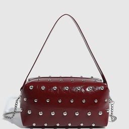 CORSICA Embellished PU Bowling Handheld Bag-11