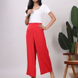 VASVI Women Wide Leg Palazzos-image-70