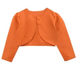 A T U N Girls Orange Crop Shrug-image-79