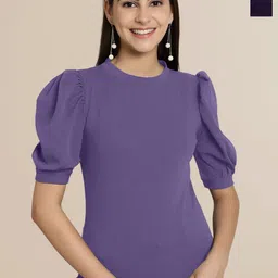 Tromko Puff Sleeve Top-image-90