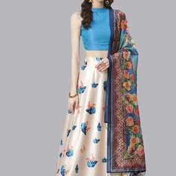 Kaizen TEXO FAB Semi-Stitched Lehenga & Unstitched Blouse With Dupatta-picture-11