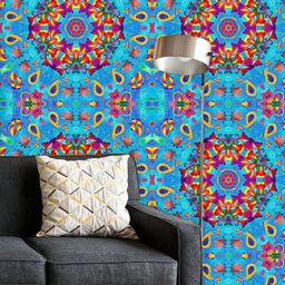 ArtzFolio Printed UV-Resistant Anti-Bacterial Vintage Watercolor Mandalas Peel & Stick Wallpaper-image-32