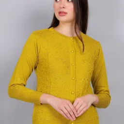 YOUTH ROBE Women Floral Woollen-image-62