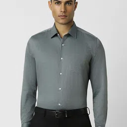 Van Heusen Men Spread Collar Geometric Printed Cotton Slim Fit Formal Shirt-image-37