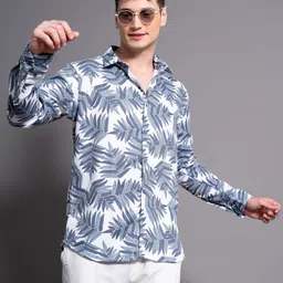 PAUL STREET Men Standard Slim Fit Floral Opaque Printed Casual Shirt-image-47
