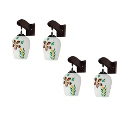 Somil Premium Designer Glass Wall / Night Lamp Elegant & Stylish Dcor Accent for Modern Interiors, Color- MultiColor- Size:- 20 X 25 X 25 CM-image-35
