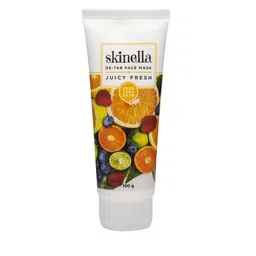 skinella Juicy Fresh De-Tan Face Mask - 100 g-7