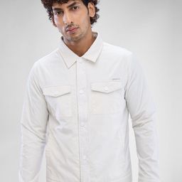SPYKAR Men Solid Full Sleeve Regular Fit Washed Denim Jacket-image-128
