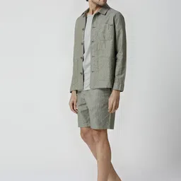 ONEMILE Men Geometric without Crop Tailored Jacket with Embroidered image 1