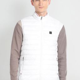 Arrow Sport High Neck Sleeveless Puffer Jacket-image-54