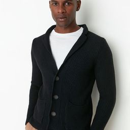 Trendyol Men Black Tailored Jacket with Embroidered-39