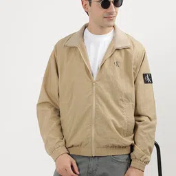 Calvin Klein Stand Collar Long Sleeves Bomber Jacket-image-32