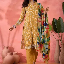 SAINOOR Abstract Printed Unstitched Dress Material-26