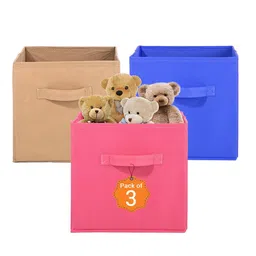 Kuber Industries Pink Set of 3 Regular Multi-Utility Organisers-8