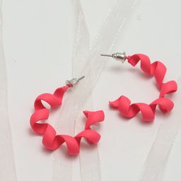 Maansh Contemporary Half Hoop Earrings-image-83