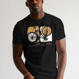 OUTLAWS Typography Printed Round Neck T-shirt-image-55
