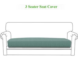 HOKIPO Green Jacquard 3 Seater Sofa Cover-image-48