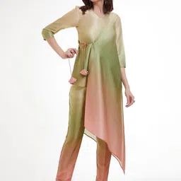 Fusionic Asymmetrical Pastel Ombre Co-Ords-image-91