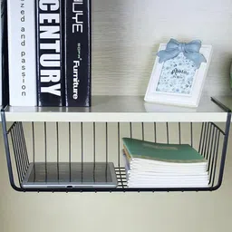 Go Hooked Black Multipurpose Under Shelf Organizer-24