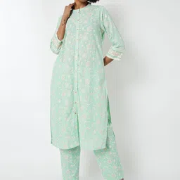 max Women Floral Printed Kurta with Trousers-picture-12