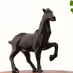 INTERNATIONAL GIFT Animal Showpiece Black Horse Birds & Animals Figurine Showpiece-image-97