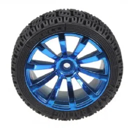 65mm Robot Smart Car Rubber Wheel Blue Color-15