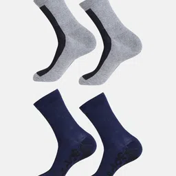 ADIDAS Men Pack Of 4 Patterned Calf Length Socks-3