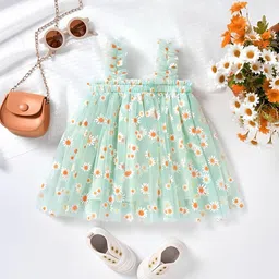 PYOS Floral Print Net Fit & Flare Mini Dress image 5