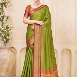 all about you Woven Design Silk Blend Saree-image-58