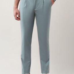 Arrow New York Men Slim Fit Pleated Bi-Stretch Chinos Trousers-image-105