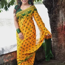 Moda Rapido Ethnic Motifs Poly Georgette Saree-picture-0