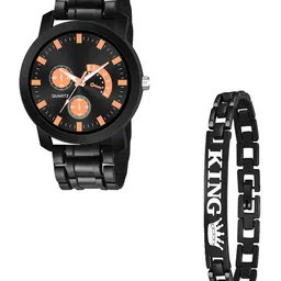 Gopal Shopcart Unisex Analogue Watch With Bracelet PandoBLK AeviyoRG D 801BLK k Bracelet-58