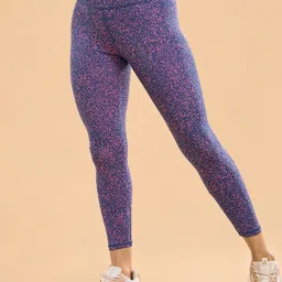 Enamor A607 Printed Dry Fit High-Waisted 7-8th Length Tights-picture-49
