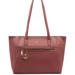 Lavie Oversized Structured Tote Bag with Cut Work-12