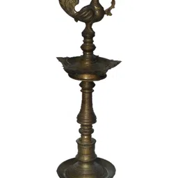 Indianshelf Textured Brass Pooja Diya-image-6