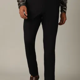 JB STUDIO Men Mid-Rise Slim Fit Formal Trousers-image-37