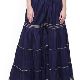 SRISARAS Women Solid Regular Fit Mid-Rise Pleated Culottes Trousers-image-71