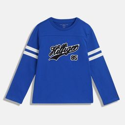Tommy Hilfiger Boys Typography Printed Applique T-shirt-image-59