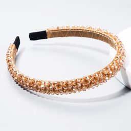 Melbees by Yellow Chimes Girls Gold-Toned & Black Embellished Hairband-image-75