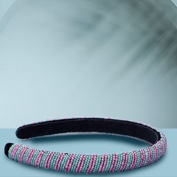 Hair Drama Company Blue & Purple Sleek Candy Beaded Band-image-9