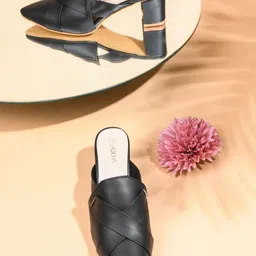 JodyHub Women Pointed Toe Block Mules-18