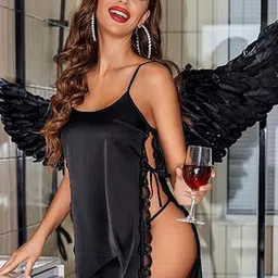 Xivir Satin Halter Neck Baby Doll-image-42