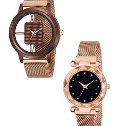 Gopal Shopcart Unisex Bracelet Straps Analogue Watch GR_1007_maganet_379_RoseGold_12--14
