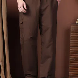 Kotty Men Relaxed Easy Wash Cargos Trousers-image-28