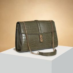 Forever Glam by Pantaloons Colourblocked PU Swagger Shoulder Bag-image-68