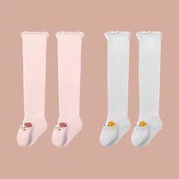 SYGA Infants Pack Of 2 Patterned Above Knee-Length Socks-16